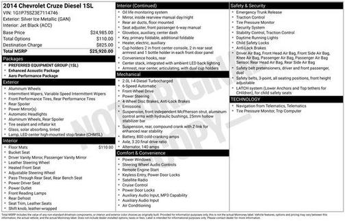 2014 Chevrolet Cruze Diesel