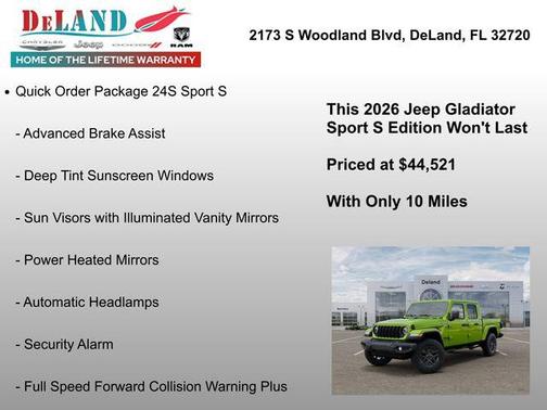 Mojito 2026 Jeep Gladiator Sport S