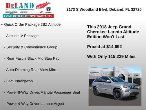 2018 Jeep Grand Cherokee Altitude