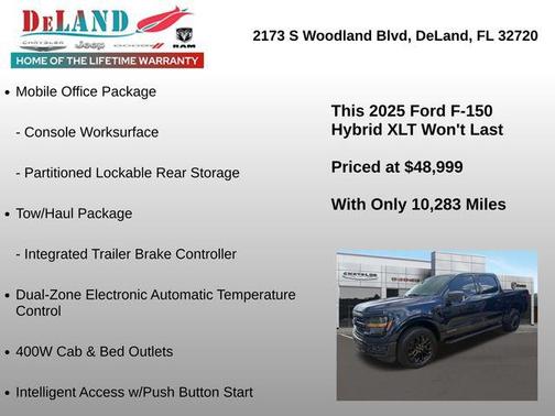Antimatter Blue Metallic 2025 Ford F-150 XLT