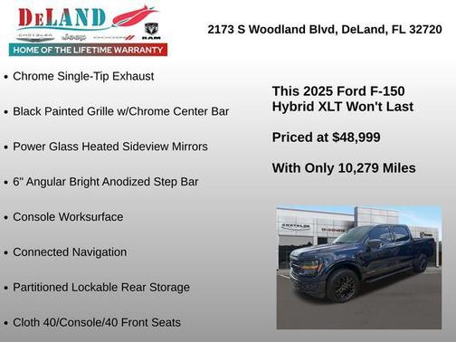Antimatter Blue Metallic 2025 Ford F-150 XLT