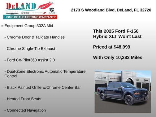 Antimatter Blue Metallic 2025 Ford F-150 XLT