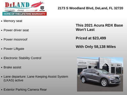 Modern Steel Metallic 2021 Acura RDX Base