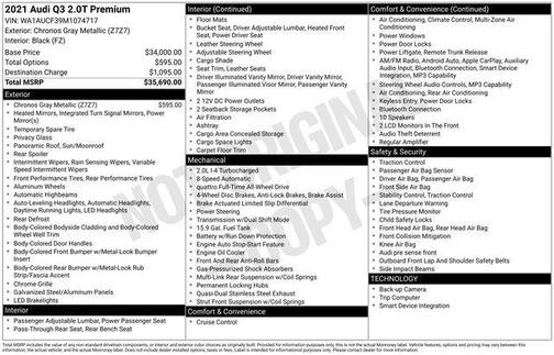 Chronos Gray Metallic 2021 Audi Q3 40 Premium