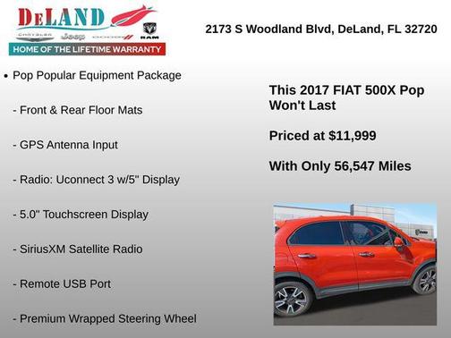 2017 FIAT 500X Pop