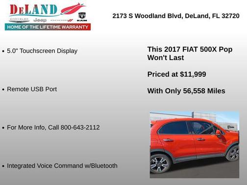 2017 FIAT 500X Pop
