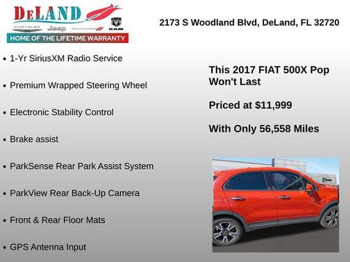 2017 FIAT 500X Pop