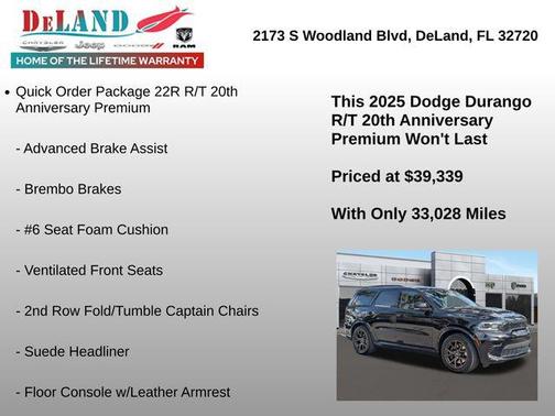 2025 Dodge Durango R/T 20th Anniversary Premium AWD