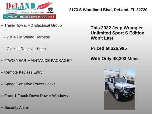 2022 Jeep Wrangler Unlimited Sport