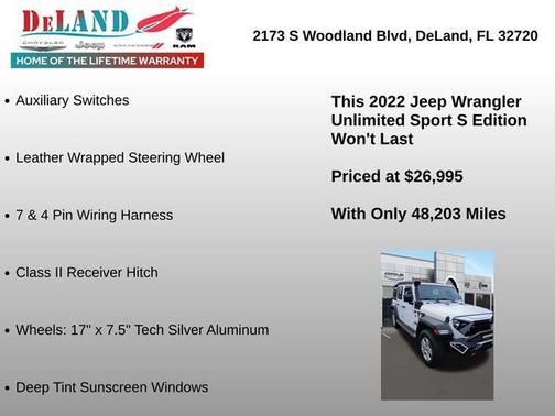 2022 Jeep Wrangler Unlimited Sport