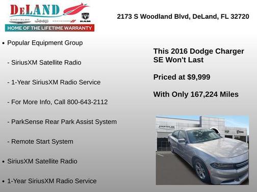 Billet Clearcoat 2016 Dodge Charger SE