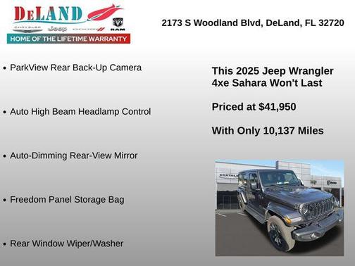 2025 Jeep Wrangler 4xe Sahara