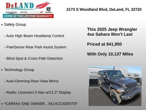 2025 Jeep Wrangler 4xe Sahara