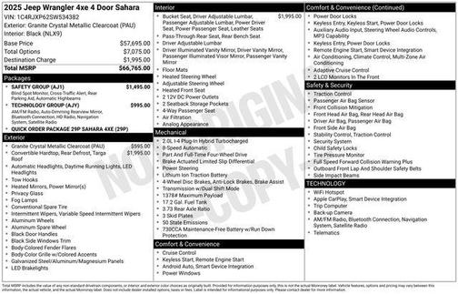 2025 Jeep Wrangler 4xe Sahara