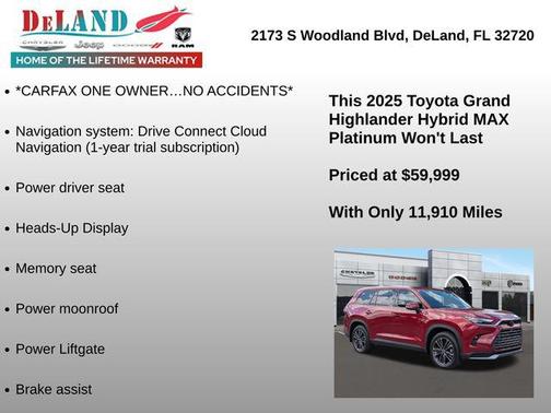 Ruby Flare Pearl 2025 Toyota Grand Highlander Hybrid Limited MAX