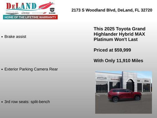 Ruby Flare Pearl 2025 Toyota Grand Highlander Hybrid Limited MAX