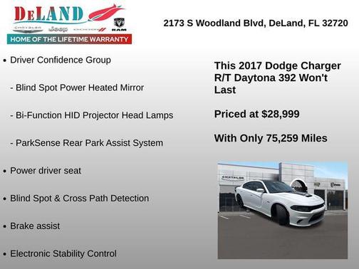 White Knuckle Clearcoat 2017 Dodge Charger R/T 392