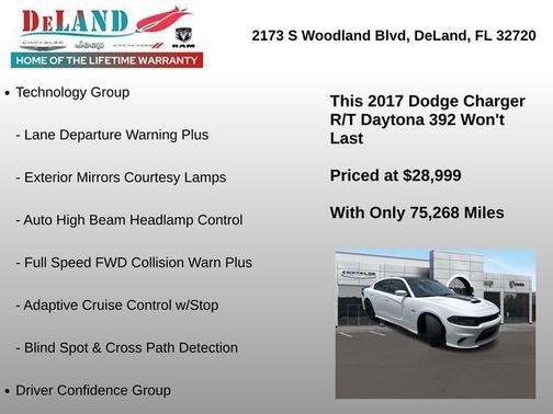 White Knuckle Clearcoat 2017 Dodge Charger R/T 392