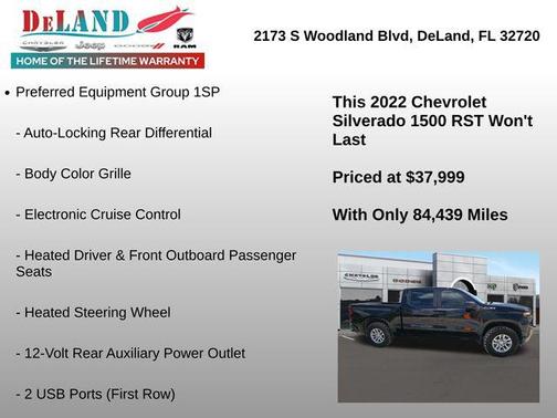 Black 2022 Chevrolet Silverado 1500 Limited RST