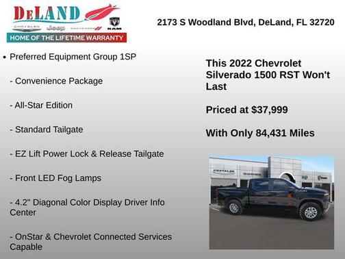 Black 2022 Chevrolet Silverado 1500 Limited RST