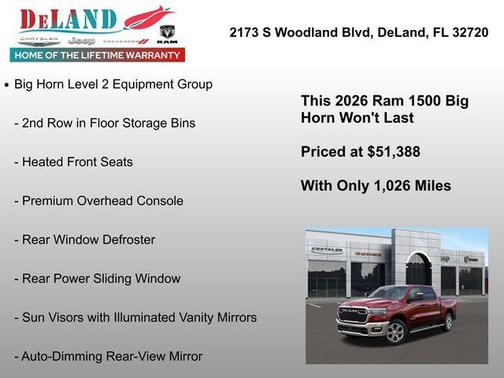 2026 RAM 1500 Big Horn/Lone Star