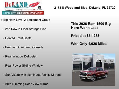 2026 RAM 1500 Big Horn/Lone Star