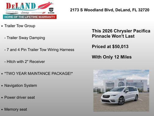 Bright White Clearcoat 2026 Chrysler Pacifica L