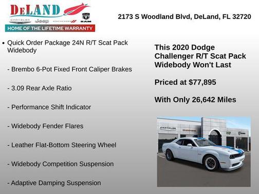 2020 Dodge Challenger R/T Scat Pack Widebody