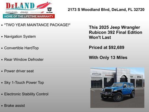 2025 Jeep Wrangler Rubicon 392 Final Edition