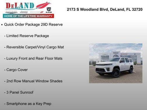 Bright White Clearcoat 2026 Jeep Grand Wagoneer Limited Reserve 4x4