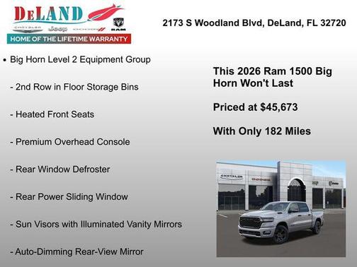 2026 RAM 1500 Big Horn/Lone Star