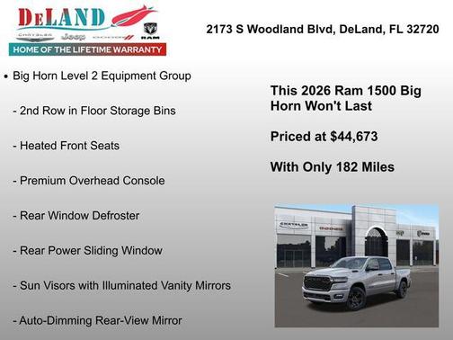 2026 RAM 1500 Big Horn/Lone Star