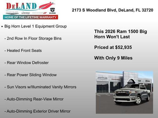 2026 RAM 1500 Big Horn/Lone Star