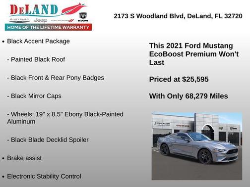 Carbonized Gray Metallic 2021 Ford Mustang EcoBoost Premium
