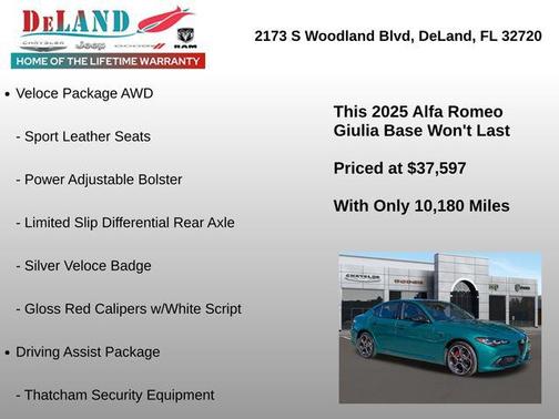 2025 Alfa Romeo Giulia AWD