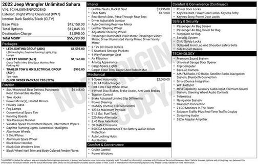 2022 Jeep Wrangler Unlimited Sahara