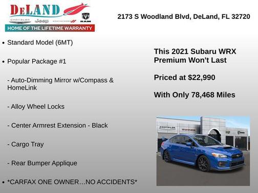 2021 Subaru WRX Premium