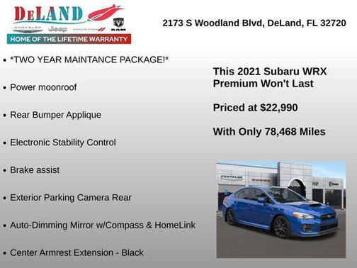2021 Subaru WRX Premium