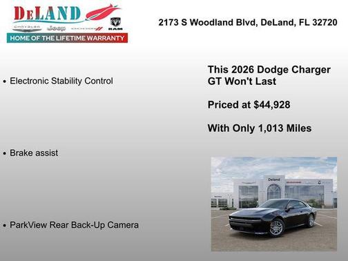 Diamond Black Crystal Pearlcoat 2026 Dodge Charger R/T