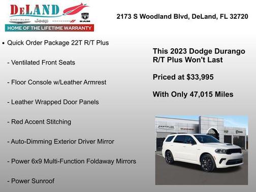 2023 Dodge Durango R/T Plus RWD