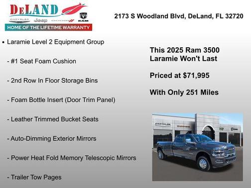 2025 RAM 3500 Laramie Crew Cab 4x4 8' Box