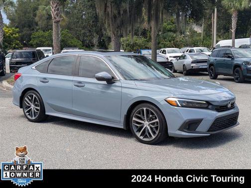 Aegean Blue Metallic 2024 Honda Civic Touring