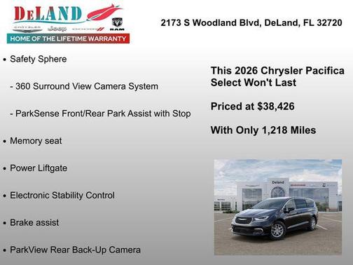 Diamond Black Crystal Pearlcoat 2026 Chrysler Pacifica L