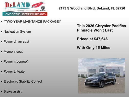 Diamond Black Crystal Pearlcoat 2026 Chrysler Pacifica L