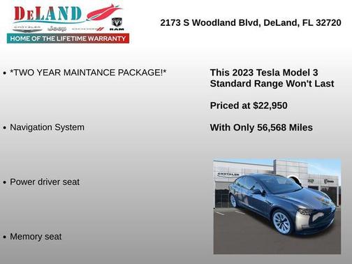 2023 Tesla Model 3 Standard Range