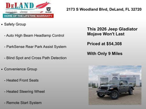 Anvil Clearcoat 2026 Jeep Gladiator Mojave 4x4