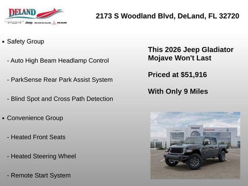 Anvil Clearcoat 2026 Jeep Gladiator Mojave 4x4