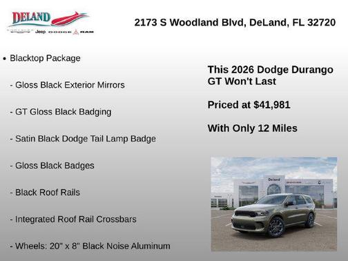 Green Machine 2026 Dodge Durango GT RWD