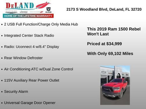 Flame Red Clearcoat 2019 RAM 1500 Rebel