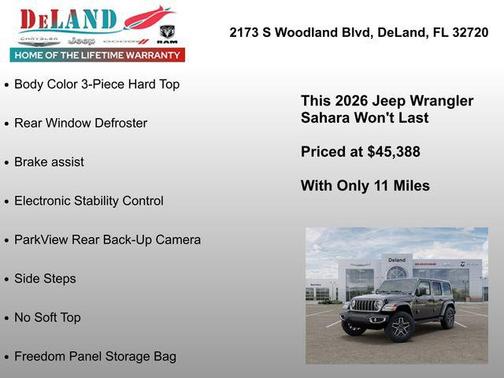 Granite Crystal Metallic Clearcoat 2026 Jeep Wrangler 4-Door Sahara 4x4